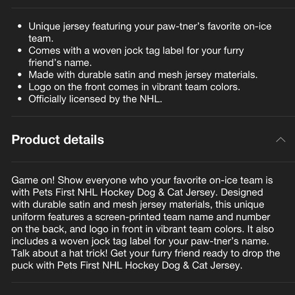 NHL Ranger Dog Jersey size L brand new in original packaging - Picture 4 of 6